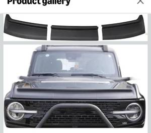 lot 8154 image: AB98-Hood Deflector Hood Protector Compatible With Ford Bronco 2021 2022 2023 Accessories Guard Shield Bug - Black