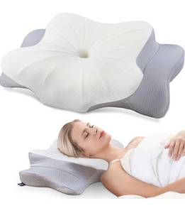 lot 8164 image: DONAMA Cervical Pillow for Neck and Shoulder,Contour Memory Foam Pillow