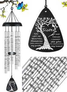 lot 8187 image: Sympathy Memorial Wind Chimes Bereavement Memorial Gifts for Loss of Sister Sympathy Memorial Gifts for Loss of Loved One in Memory of Sister