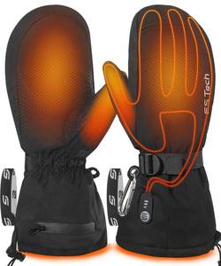 lot 8198 image: Heated Gloves Mittens for Men Women 7.4V 3000mAh Rechargeable Waterproof Wear-Resistant Battery Heated Ski Gloves small