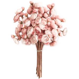 lot 8202 image: Floroom Ranunculus Artificial Flowers 18 Pcs Dusty Rose Faux Silk Mini Ranunculus Bulk Fake Wedding Filler Flowers for DIY Bouquets, Centerpieces, Bridal Shower Decorations & Arrangements