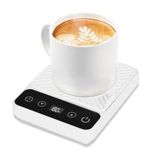 lot 8204 image: Mug Warmer - Electric Coffee Mug Warmer with Timer,Coffee Cup Warmer for Desk Auto Shut Off,Smart 6-Temperature Control, Coffee Accessories for Coffee Lovers, White