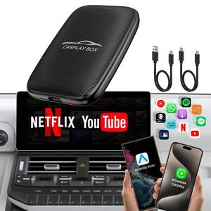lot 8220 image: 2025 Upgraded Wireless CarPlay and Android Auto Adapter -Built in YouTube Support TF Card,Magic Car Play AI Box Convert Wired to Wireless Dongle, Apple Carplay Adapter for Cars from 2016