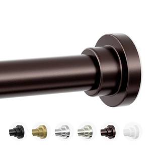 lot 8255 image: Mcrbeay Shower Curtain Rod, 1 Diameter Heavy Duty Tension Shower Rod, Non Slip Adjustable 28-74 inch No Drill Shower Curtain Rods Spring Tension For Bathroom, Shower Stall, No Rust, Bronze