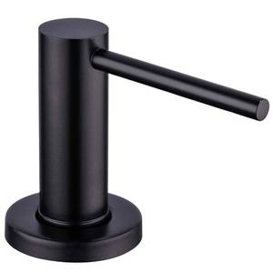 lot 8270 image: Matte Black Kitchen Sink Soap Dispenser GAPPO Countertop Pump Hand Lotion Built in Bottle Upgrade Stainless Steel Screw