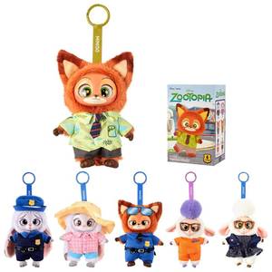 lot 8274 image: MINISO Disney Zootopia Soft Vinyl Plush Toy Blind Box Cute Mystery Animal Figurines, Collectible Surprise Gift Figure Model Random Design for Home Decor Birthday Gifts, Single Box