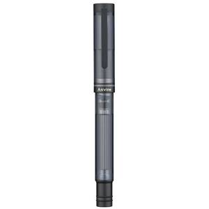 lot 8275 image: Asvine V200 Titanium Fountain Pen Vacuum Filling, Matte Black Fine Point Transparent Acrylic Smooth Writing Pen Case Set