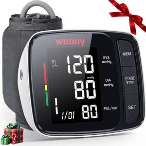 lot 8278 image: WEONY Blood Pressure Monitor,Upper Arm Blood Pressure Monitors for Home Use,FSA&HSA Eligible Digital Blood Pressure Machine,Adjustable 8.7-17 Blood Pressure Cuff Backlight LCD 2  90 Memory
