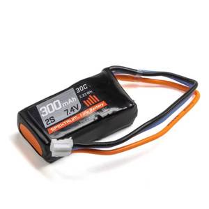 lot 8298 image: Spektrum 7.4V 300mAh 2S 30C LiPo Battery PH, SPMX3002S30
