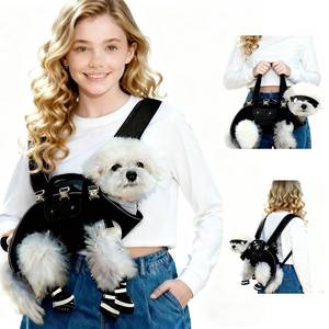 lot 8386 image: TIMIEEYA Dog Backpack Carrier for Dogs - Dog Carrier Backpack, Adjustable Padded Breathable Straps for Dogs, Disabled, Joint Injuries, Arthritis (18-30 lbs)