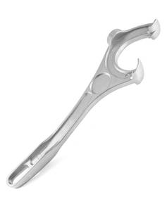lot 8418 image: QWORK Aluminum Bucket Opener, 14 Long Barrel Pail Opener Bucket Lid Remover Tool, Silver, 1 Pack