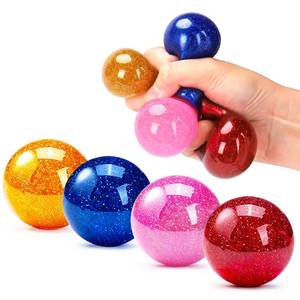lot 8458 image: 24 Pack Fidget Stress Balls,Sensory Squishy Ball Anti-Anxiety Toys Bulk for Kids, Adults Stress Relief,Fun for Student Classroom Prize, Birthday,Party Favors, Childrens Day,Easter Basket Stuffers