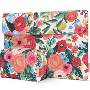 lot 8469 image: DOMISO 17 inch Laptop Sleeve Protective Case Cover Compatible with 17-17.3 inch HP Dell ASUS Lenovo Chromebook,Waterproof Computer Cases Bag with Accessory Pouch,Rose