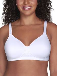 lot 8475 image: Vanity Fair womens Full Figure Beauty Back Smoothing (36c-42h) Bra, Wirefree - White, 42B US