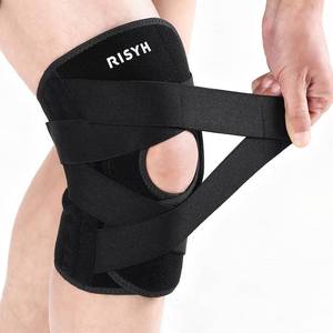 lot 8496 image: Knee Brace for Women Men Adjustable Cross Strap, Knee Braces for Meniscus Tear, Knee Pain Support with Side Stabilizers, Relieves ACL, MCL, Arthritis, Knee Pain for Patella Stability