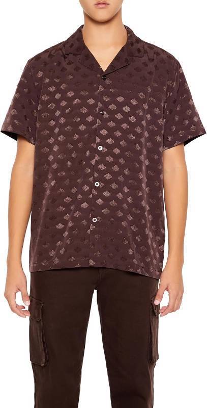 lot 64604 image: Forever 21 Mens Jacquard Baroque Shirt