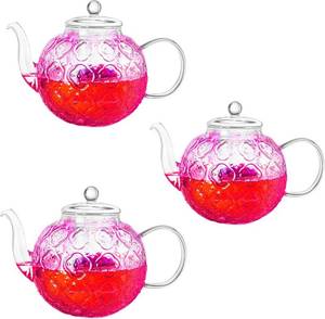 lot 64853 image: Glass Teapot with Removable Infuser-1500ml Clear GlassTea Pot for Stovetop, Borosilicate Microwave Safe Glass Tea Kettle and Tea Maker for Blooming & loose Tea