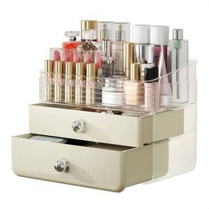lot 64862 image: LAMU Makeup Organizer Skincare Organizers with Extra Large Drawer, Bathroom Organizers and Storage Cosmetic Display case for Bathroom Countertop, Bedroom Vanity Desk, Lipstick Organizer, Cream