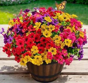 lot 64868 image: 20 Bundles Artificial Flowers for Outdoors   UV Resistant Artificial Plants Outdoor, Realistic Silk Fake Flowers No Fade, for Porch, Garden, Patio, Planter
