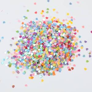 lot 64970 image: 20g Heart Glitter Confetti 3mm Heart-Shaped Confetti Laser Sequins for Party Decoration, DIY Crafts, Premium Nail Art, Body Art Eye Bling