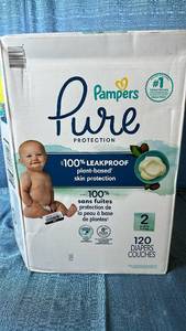 lot 2037 image: Pampers Pure Protection Diapers Size 2