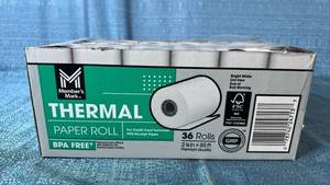 lot 2049 image: Members Mark Thermal Paper Roll - 36 Count