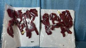 lot 2079 image: Threshold Set of 8 Velvet Christmas Bows. 2 Pack Totaling 16 Bows.