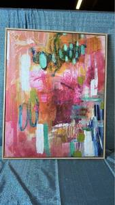 lot 2085 image: Threshold 24 x 30 Framed Soft Gesso Canvas. 