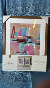 lot 2090 image: Threshold 2 Piece Wall Art. 16x20.