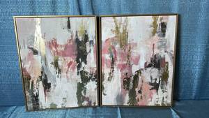 lot 2108 image: Threshold Set of 2 Framed Canvas 16x20.