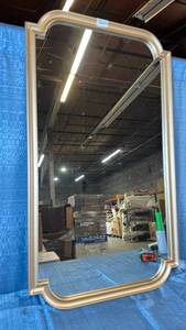 lot 2124 image: Gold Framed Mirror 23x38.