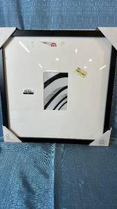 lot 2130 image: Threshold Thin Black Gallery Frame 15x15 Matted To 4x6.