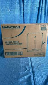 lot 3004 image: Marathon Black Folded Paper Towel Dispenser