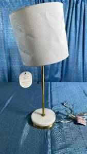 lot 3024 image: Threshold Hayes Table Lamp with Marble Base