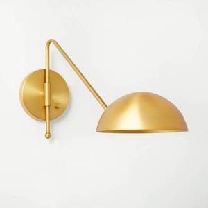 lot 3056 image: Studio McGee x Threshold Brass Wall Lamp
