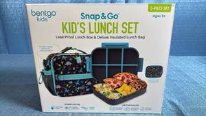 lot 8063 image: Bentgo Kids Snap & Go Dinosaur Lunch Set