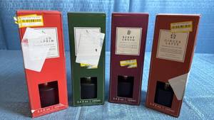 lot 8082 image: Gourmand Collection Reed Diffuser Set - 4 Seasonal Fragrances