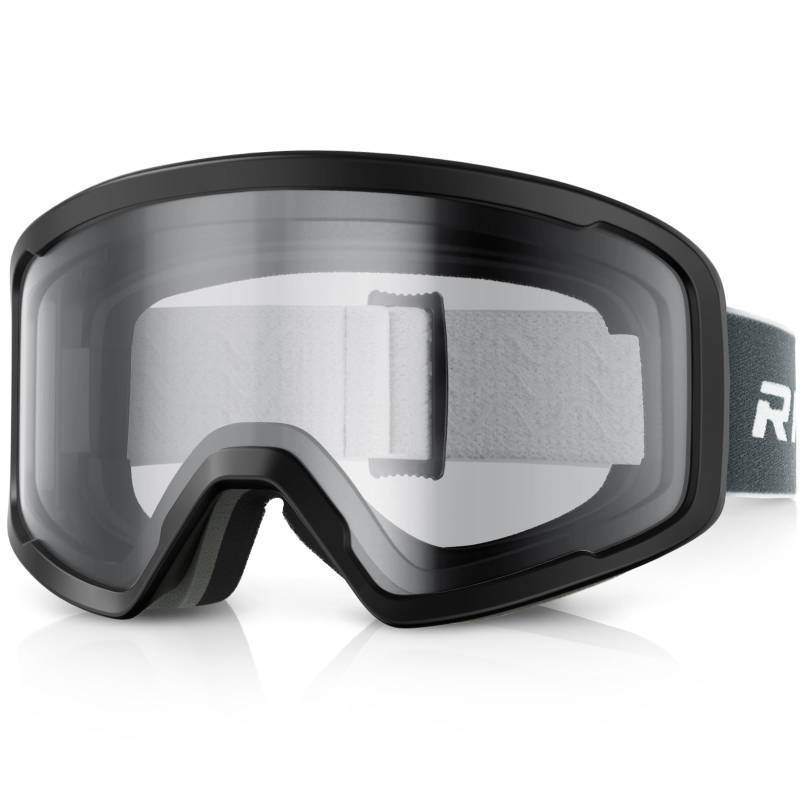lot 41077 image: RIOROO SkiSnowboard Goggles for Men Women, OTG Snow Goggles Anti Fog 100% UV Protection Snowboarding Goggles - Retail $30