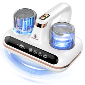 lot 7765 image: Amzany Mattress Vacuum Cleaner - 5-in-1 Cordless Bed Vacuum Cleaner, Powered by UV-C Light & Ultrasonic Technology, 16Kpa Strong Suction,Low Noise,Suitable for Dust, Pet Hair, Etc. - Retail $57