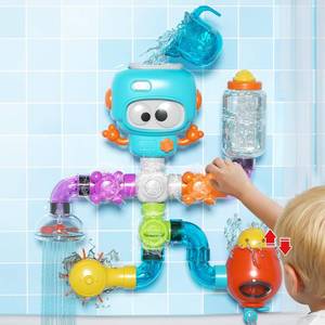 lot 44795 image: DOLIVE Bath Toys for Kids Ages 4-8, DIY Assembly Water Pipe Building Kit, Interactive Water Toy for Toddlers 3-5, Educational STEM Learning Gift for Boys and Girls - Retail $24