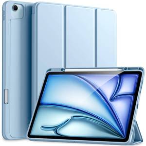 lot 58785 image: Akkerds Compatible for iPad Air 13 Inch Case (M4M3M2) 202620252024 with Pencil Holder, Trifold Stand Protective CoverSoft TPU Back for iPad Air 13 Case, Supports Touch ID,Auto WakeSleep,Sky Blue - Retail $10
