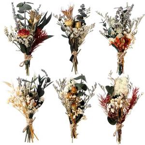 lot 58791 image: Fabbay 6 Pcs Mini Dried Flower Bouquets Boho Wedding Dried Flowers for Bridesmaid Proposal Mini Handmade Flowers Decor for Vase Crafts DIY Photo Decorations for Centerpieces Gift - Retail $16