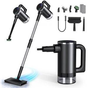 11-in-1 Steam Mop - Detachable Handheld Steam Cleaner with 380mL Tank, 260 Floor Steamer for Hardwood, Tile, Grout, Windows, Bath & Kitchen - 3-Level Steam Control, Multi-Purpose Floor Steam Cleaner - Retail: $87