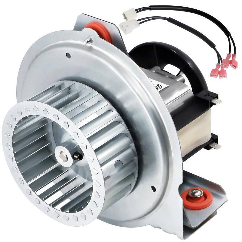 lot 26944 image: Hiorucet HC21ZE117 318984-753 Inducer Motor Assembly for Carrier Payne Bryant, Jakel J238-150-1571 Furnace Draft Inducer Blower Motor HC21ZE117-B with HC21ZE114A Motor and LA11AA005 Blower Wheel. - Retail $116