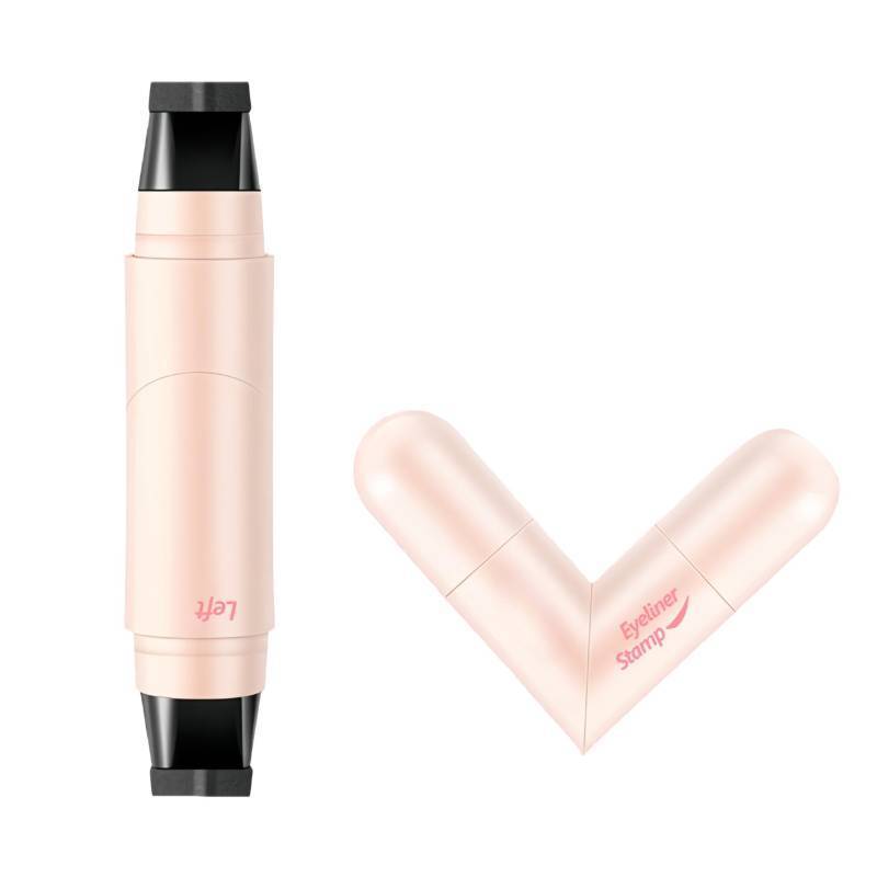lot 41109 image: SIVSEA Eyeliner Stamp Upgraded Foldable Eyeliner Stamp for Perfect Wings, Waterproof Eyeliners Tool, Smudge Proof Eyeliners Pen for Beginners, Brown - Retail $15