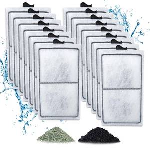 lot 44827 image: Zuqqony 15 Pack PF-S Filter Cartridges Compatible with Silenstream PF10 Power Filters, Remplacement Aquarium Carbon Cartridge with Zeolite - Retail $13