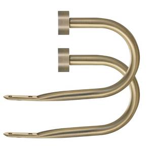 lot 44834 image: Premium Curtain Holdback, Quality Metal Decorative Curtain Holdbacks with Zinc Alloy Cap Finials,Rust-Proof, Set of 2 Window Curtain Holdbacks,Antique Bronze - Retail $12