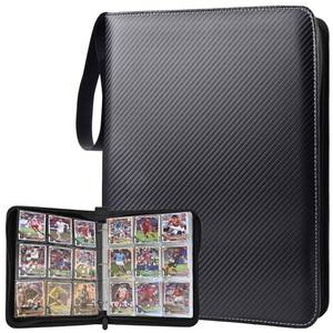 lot 44863 image: ULLTOON Portable 9-Pocket Trading Card Binder, Holds 1080 Cards with 60 Removable Double-Sided Sleeves, Baseball Card Binder Card Storage Organizer Album for Boys, Girls, Sports & Game Cards - Retail $17