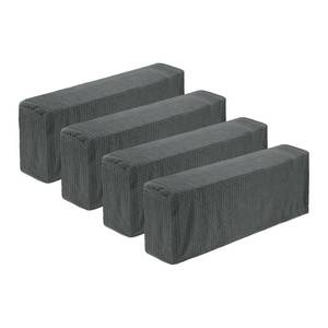 lot 44867 image: Uxcell 2 Pcs Stretch Armrest Covers, Polyester Couch Armchair Cover Water Resistant Plaid Chair Arm Rest Slipcovers for Sofa Recliner, Light Gray - Retail $22