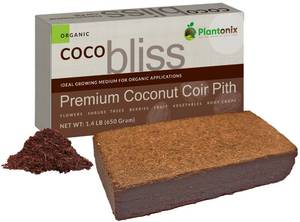 lot 44897 image: Coco Coir Brick (650gms) - Organic Coco Coir for Plants & Gardening - OMRI-Listed Cocopeat for Garden Soil, Seed Starter Soil, & Mulch - Coconut Coir Brick - Coconut Fiber Potting Mix - Retail $10